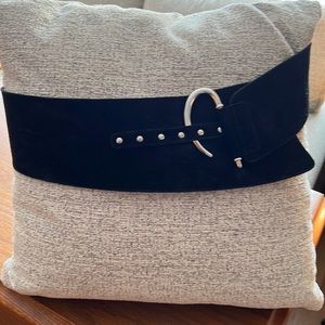 Beautiful black suede belt